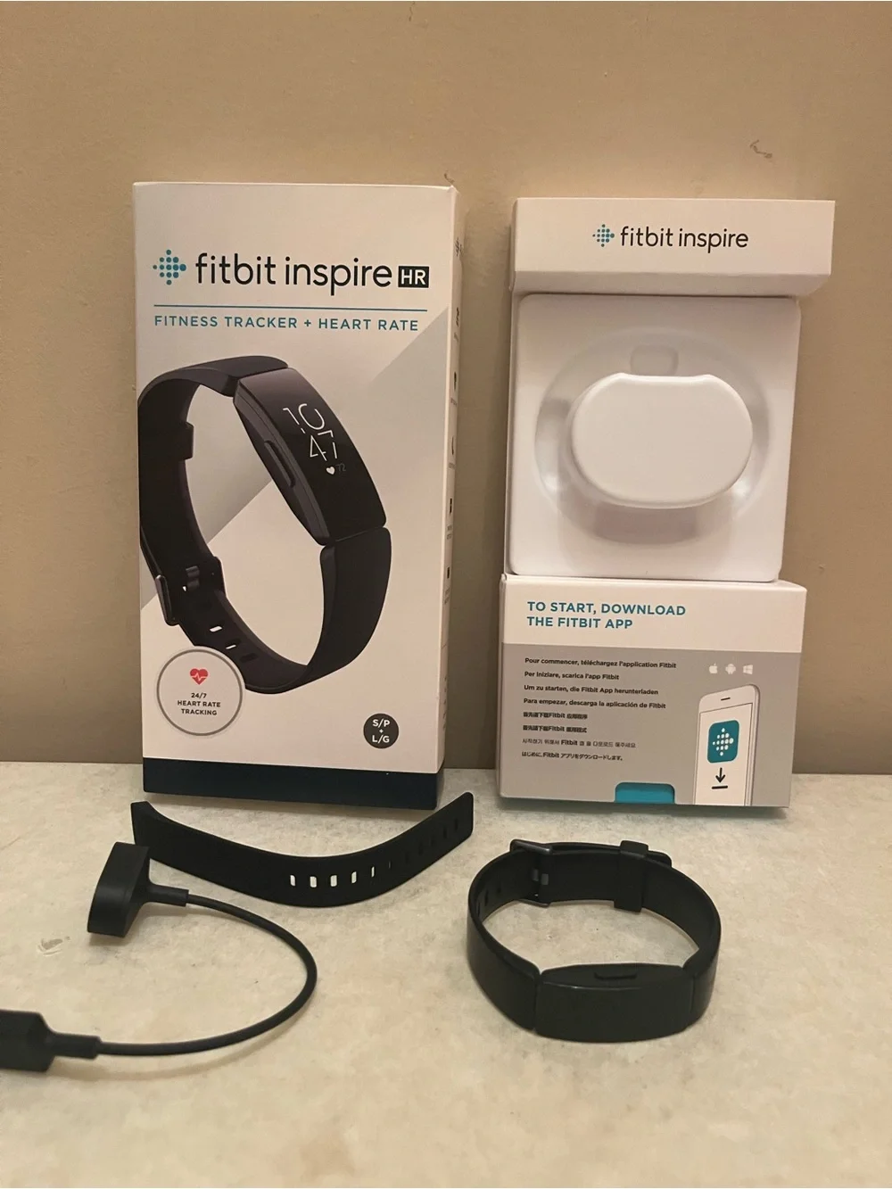 Fitbit inspire HR fitness tracker and heart rate